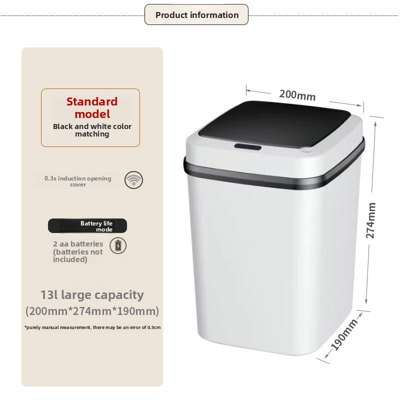 Smart Sensor Trash Can with Anti-Odor Lid