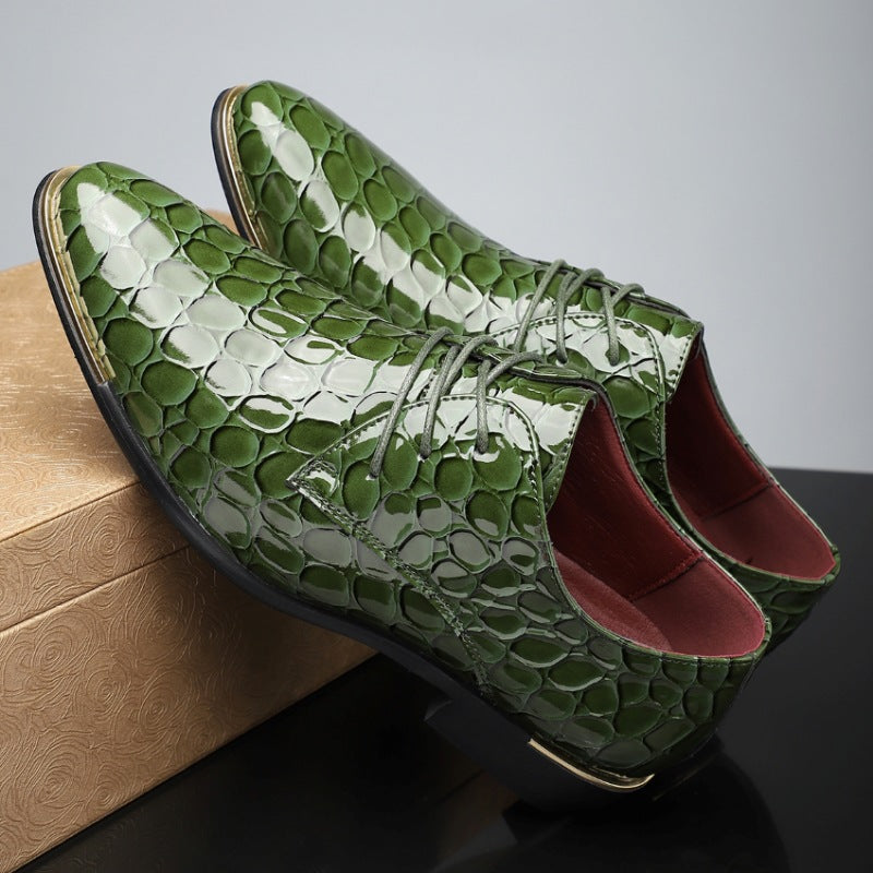 Herren-Schnürschuhe aus Kunstleder für Business und Freizeit